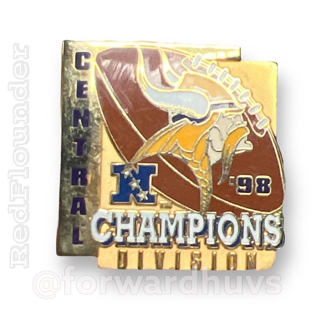 Minnesota Vikings 1998 Central Division Champions Pin